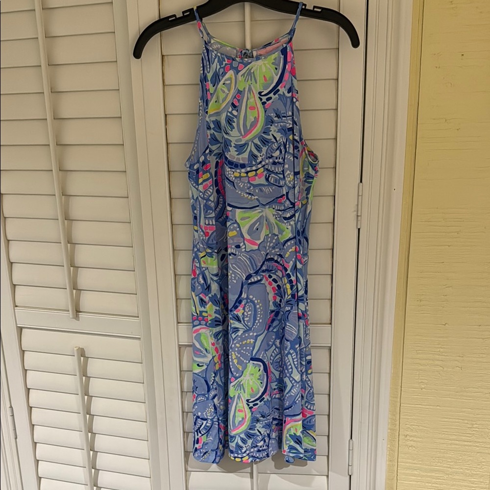 Lily Pulitzer Colorful Paisley Halter Dress